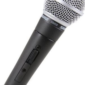 Shure SM58S Cardioid Dynamic Microphone w/ On-Off Switch