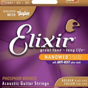 Elixir HD Light Gauge Nanoweb Phospher Bronze Guitar Strings