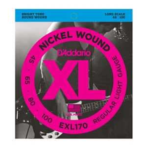 D'addario EXL170 Nickel Wound Long Scale Bass Strings 45/100