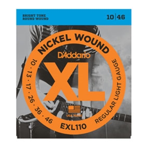 D'addario EXL110 Regular Light Gauge Nickel Wound Guitar Strings 10-46