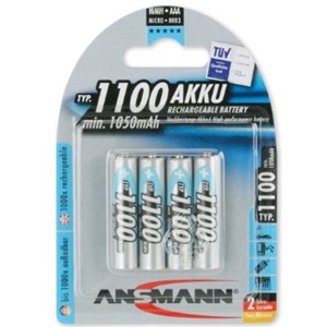 Ansmann 1100 mAH AAA Rechargeable Batteries