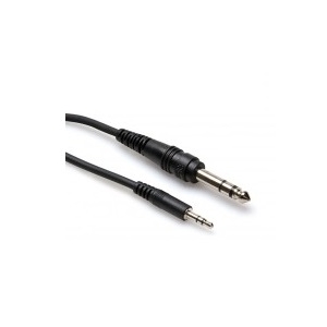 Hosa 3' CABLE 3.5 mm TRS to 1/4 in TRS