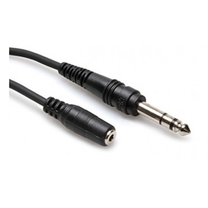 Hosa Headphone Adaptor Cable 3.5 mm TRS to 1/4 in TRS
