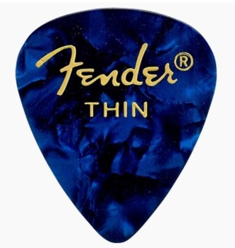 Fender® 351 Shape Premium Pick Pack- Thin Blue