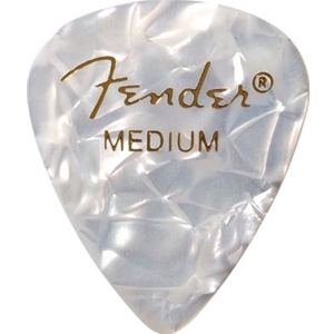 Fender® 351 Shape Premium Pick Pack- Medium Pearl White