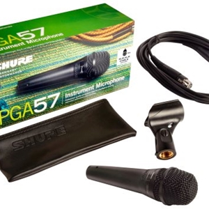 Shure PGA57 Snare/Guitar Amplifier Microphone with 15'XLR Cable