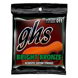 Ghs BB20X Extra Light Gauge 80/20 Bronze Guitar Strings
