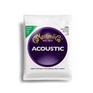 Martin M500 12 String Extra Light Gauge Phospher Bronze Guitar Strings