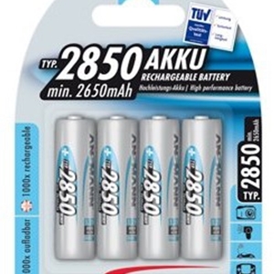 Ansmann AA 2850 mah 4 pack Rechargable Batteries