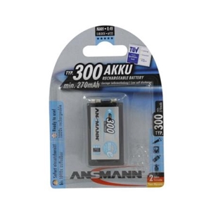 Ansmann 300mah 9V Rechargeable Battery