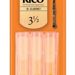 Rico 3 Pack Clarinet Reeds #3 1/2