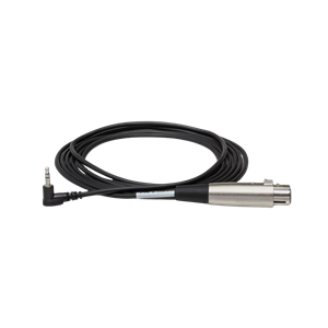 Hosa Microphone Cable, XLR3F to Right-angle 3.5mm TRS 1ft