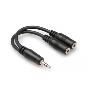 Hosa YMM232 Y-Cable, 3.5mm Stereo to Dual 3.5mm Stereo Female
