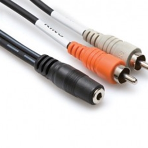 Hosa Y CABLE 3.5MM TRSF - RCA 10FT
