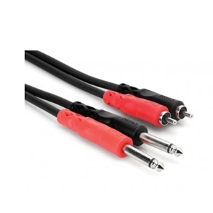 Hosa Dual RCA to 1/4" Cables- 6M