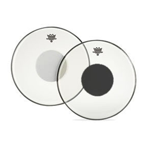 Remo Clear Controlled Sound Black Dot, Multiple Sizes