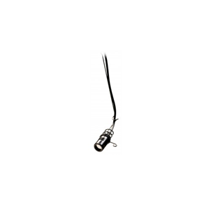 Avlex Electret cardioid condenser hanging microphone with attached 30' cable and inline XLRM preamp