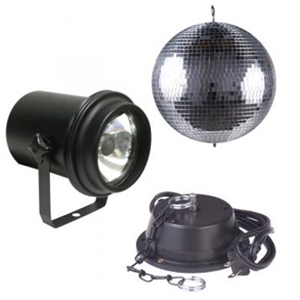 American DJ 12" Mirror Ball Pak