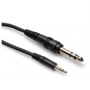 Hosa 3' CABLE 3.5 mm TRS to 1/4 in TRS