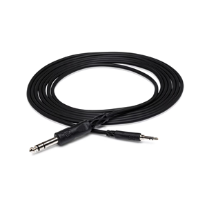 Stereo Interconnect, 3.5 mm TRS to 1/4 in TRS 3ft