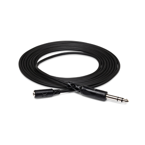Hosa Headphone Adaptor Cable, 3.5 Mm TRS To 1/4 In TRS 10ft