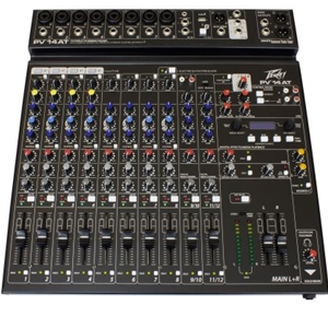 Peavey PV14AT 14 Channel Unpowered Mixer with Bluetooth and Auto-tune