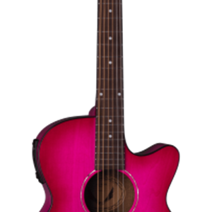 Dean Axcess Performer Acoustic/Electric Guitar in Pink Burst