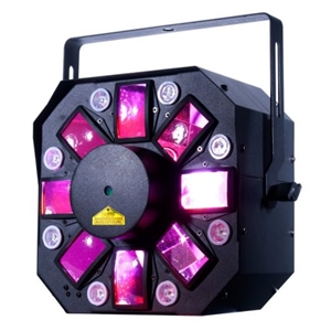American DJ Stinger II 3-FX-IN-1 Moonflower, Laser, and UV Effect Light