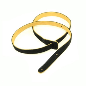 Henry Heller Capri Leather Mandolin Strap in Black