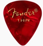 Fender® 351 Shape Premium Pick Pack- Thin Red