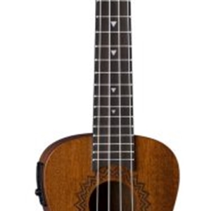 Luna Vintage Mahogany Concert Ukulele with Electronics