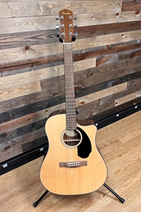 Fender® CD60SCE Dreadnought Acoustic/Electric Guitat in Natural Finish