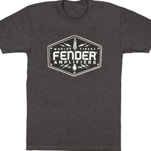 Fender® Bolt Down Shirt, Charcoal- Medium