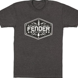 Fender® Bolt Down Shirt, Charcoal- Large