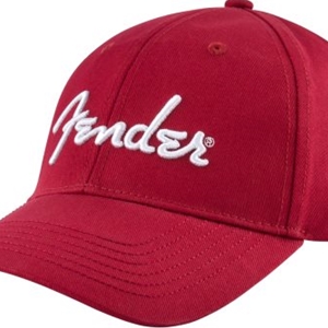 Fender® Logo Stretch Cap, Red