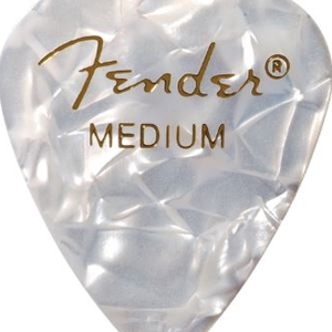 Fender® 351 Shape Premium Pick Pack- Medium Pearl White