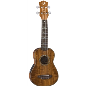 Luna High Tide Soprano Koa Ukulele with Preamp and Case