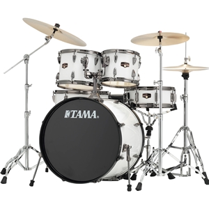 Tama Imperialstar 5 Piece Drumset w/ Cymbals & Hardware in Sugar White