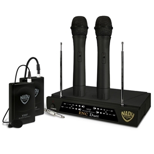 Nady Dual Wireless Handheld Mics Frequency B&D