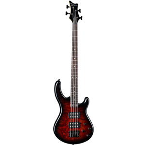 Deam Edge 2 Four String Bass in Burled Maple Tobacco Burst