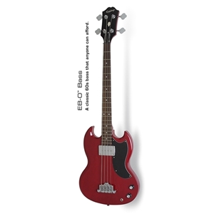 Epiphone Four String Electric Bass in Cherry Finish