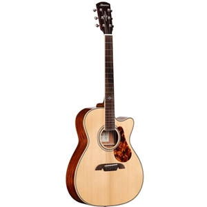 Alvarez Masterworks Acoustic-Electric All Solid Wood in Folk Size with Hardshell Case