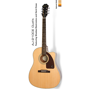 Epiphone Limited Edition AJ210CENAT Acoustic Electric w/ Hard Case