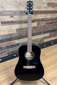 Fender® CD60 Dreadnought Acoustic Guitar with hard case in Black finish