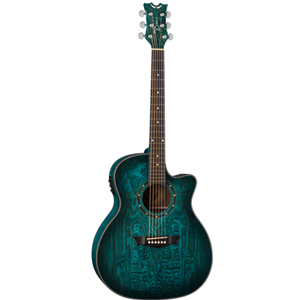 Dean Exotica Quilt Ash A/E Trans Blue Satin