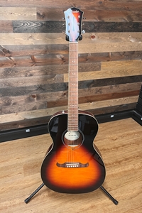 Concert Acoustic Electric Flame Maple Sunburst