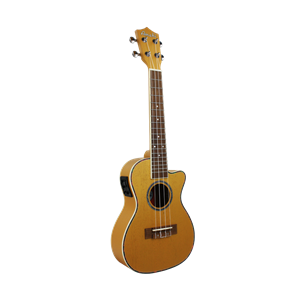 Amahi Mahogany Back & Sides Ukulele Tan - Tenor Acoustic/Electric