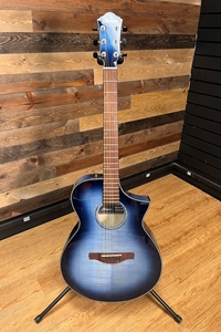 Ibanez AEWC400 Comfort Acoustic-Electric Guitar Indigo Blue Burst