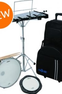 Majestic Backpack Snare/Bell Percussion Kit with Rolling Bag 32 Note