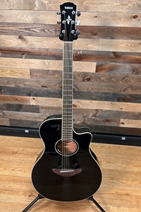 Yamaha Black APX Thinline Cutaway Acoustic Electric Guitar